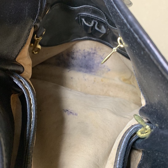 Vintage Brahmin Croc Embossed black leather bag - Picture 10 of 12